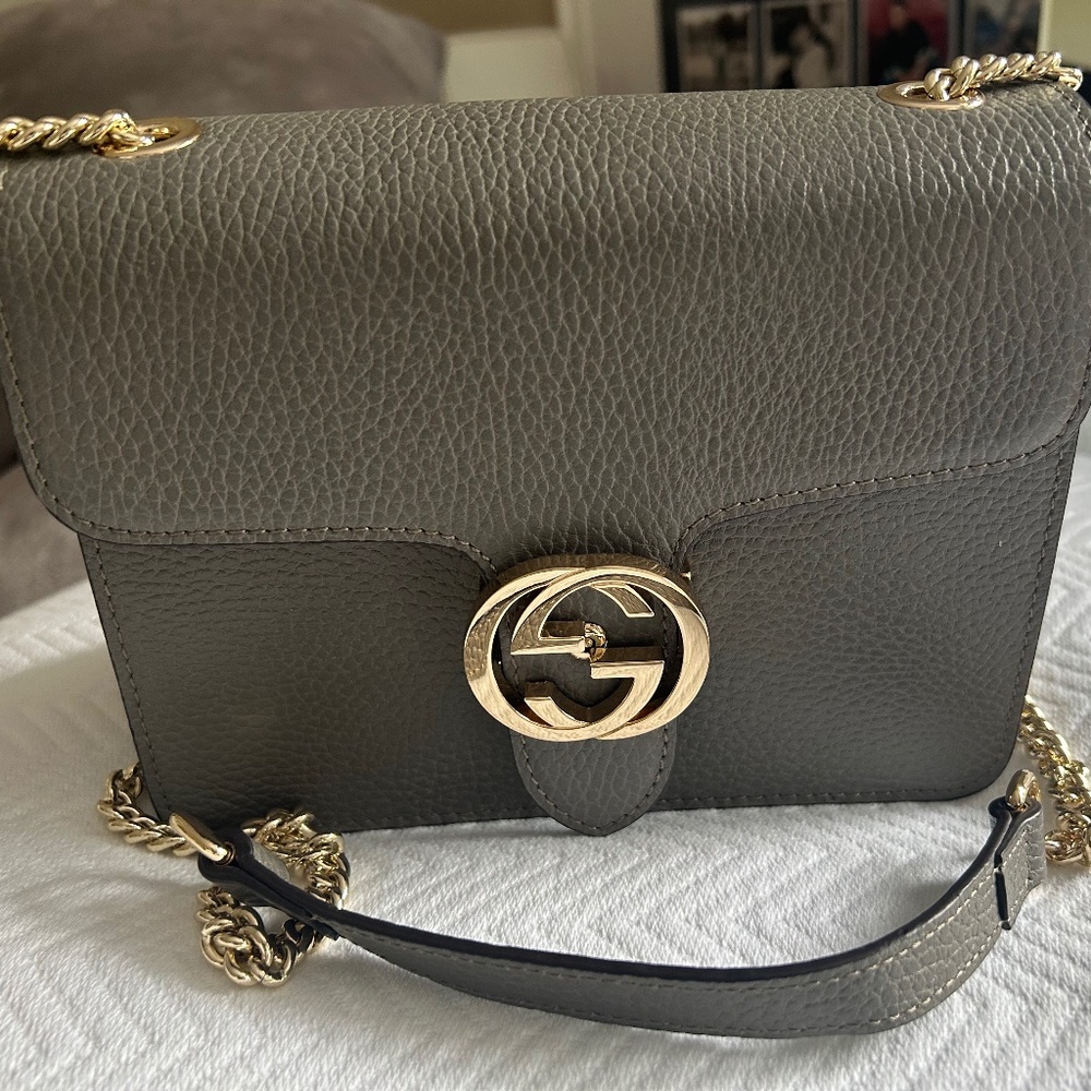 Gucci Dollar GG leather bag